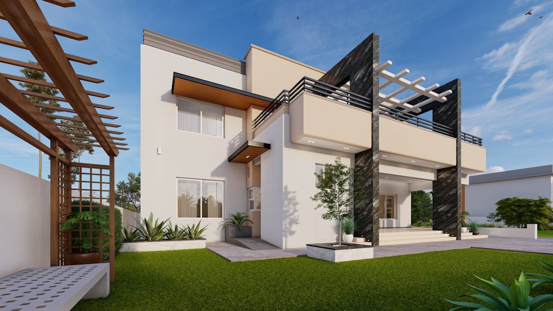 Contemporary home exterior for new-home Vastu guidance