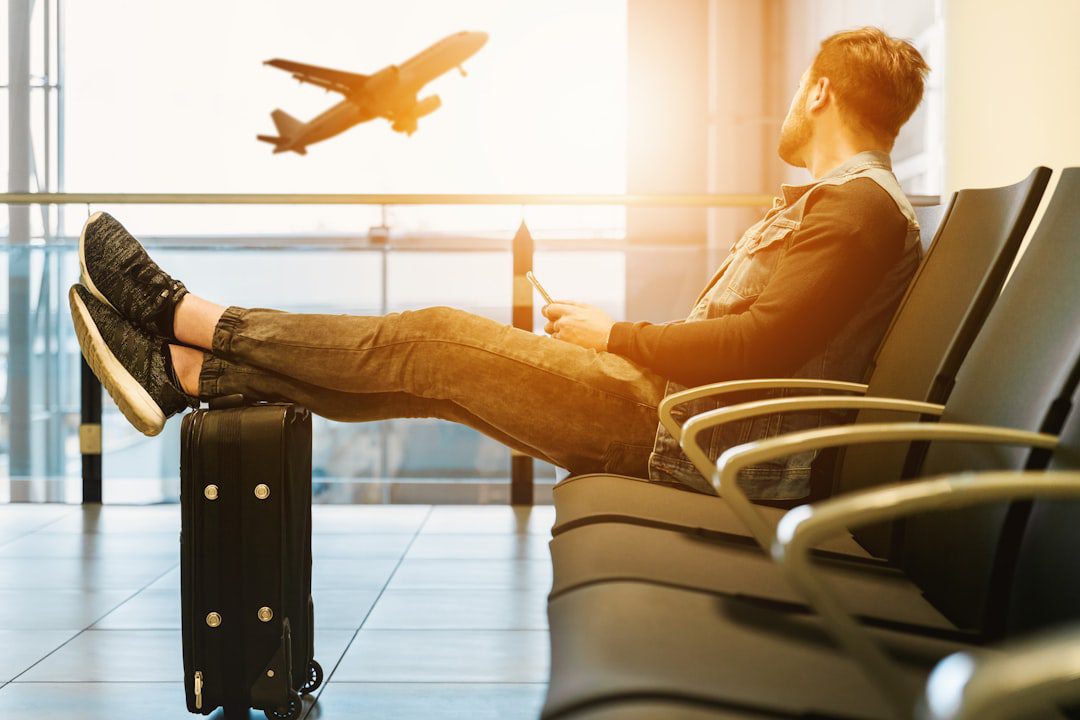 Passport and air travel representing foreign settlement