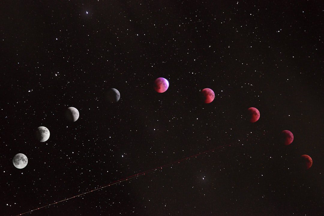 Lunar eclipse representing Rahu-Ketu transit predictions