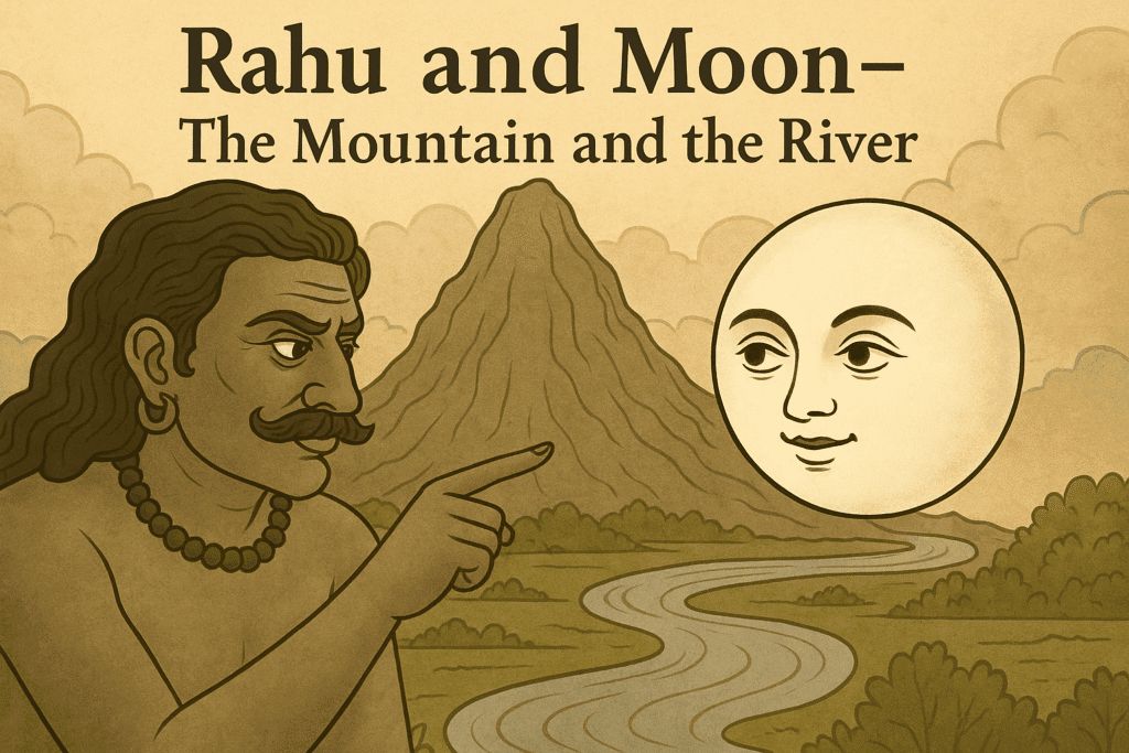 Rahu–Moon Conjunction in Astrology: When the Mind is a River Trapped in a Mountain