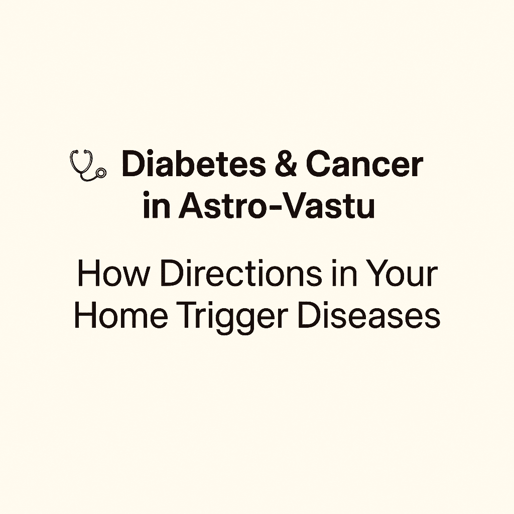Diabetes & Cancer in Astro-Vastu: How Directions in Your Home Trigger Diseases