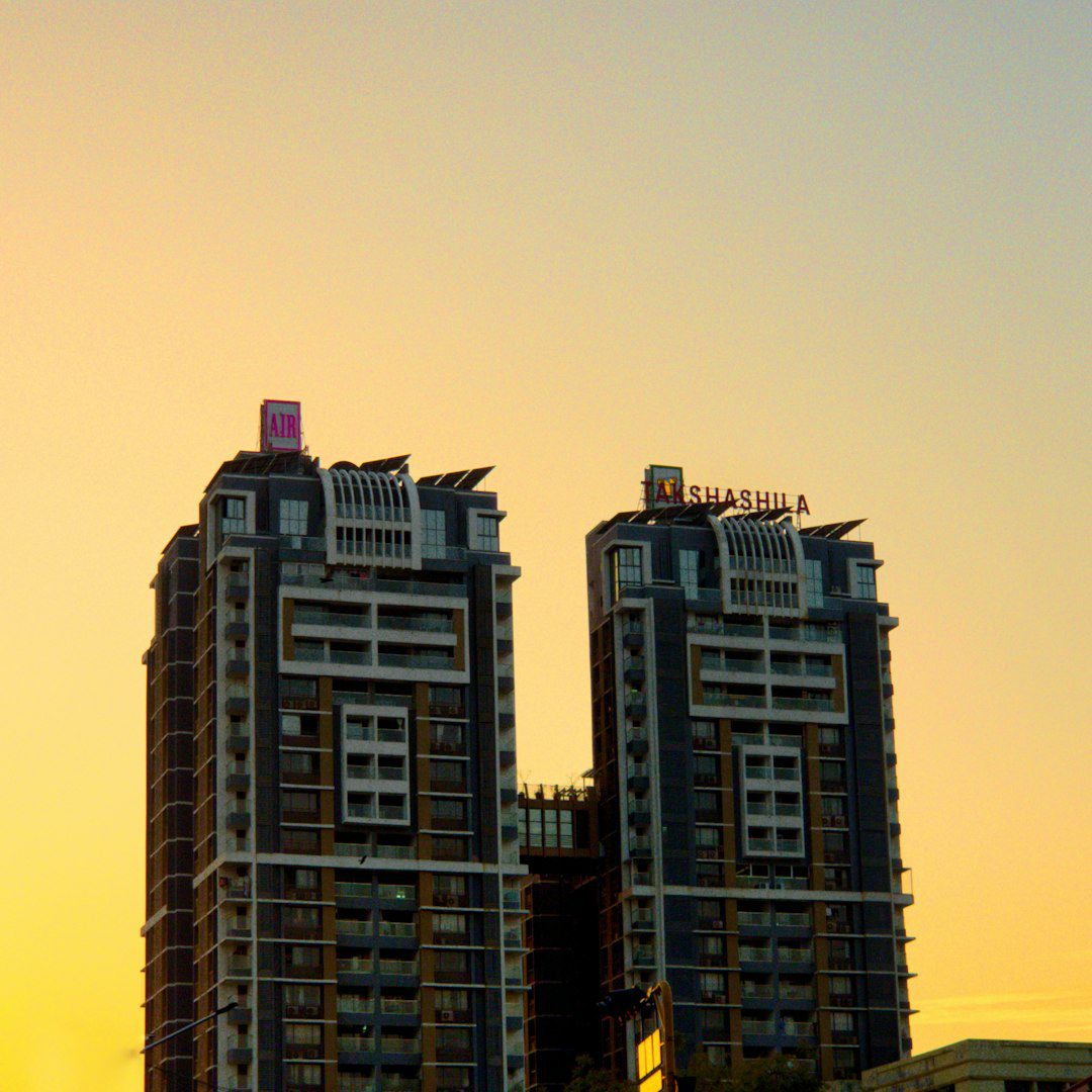Modern business district in Ahmedabad