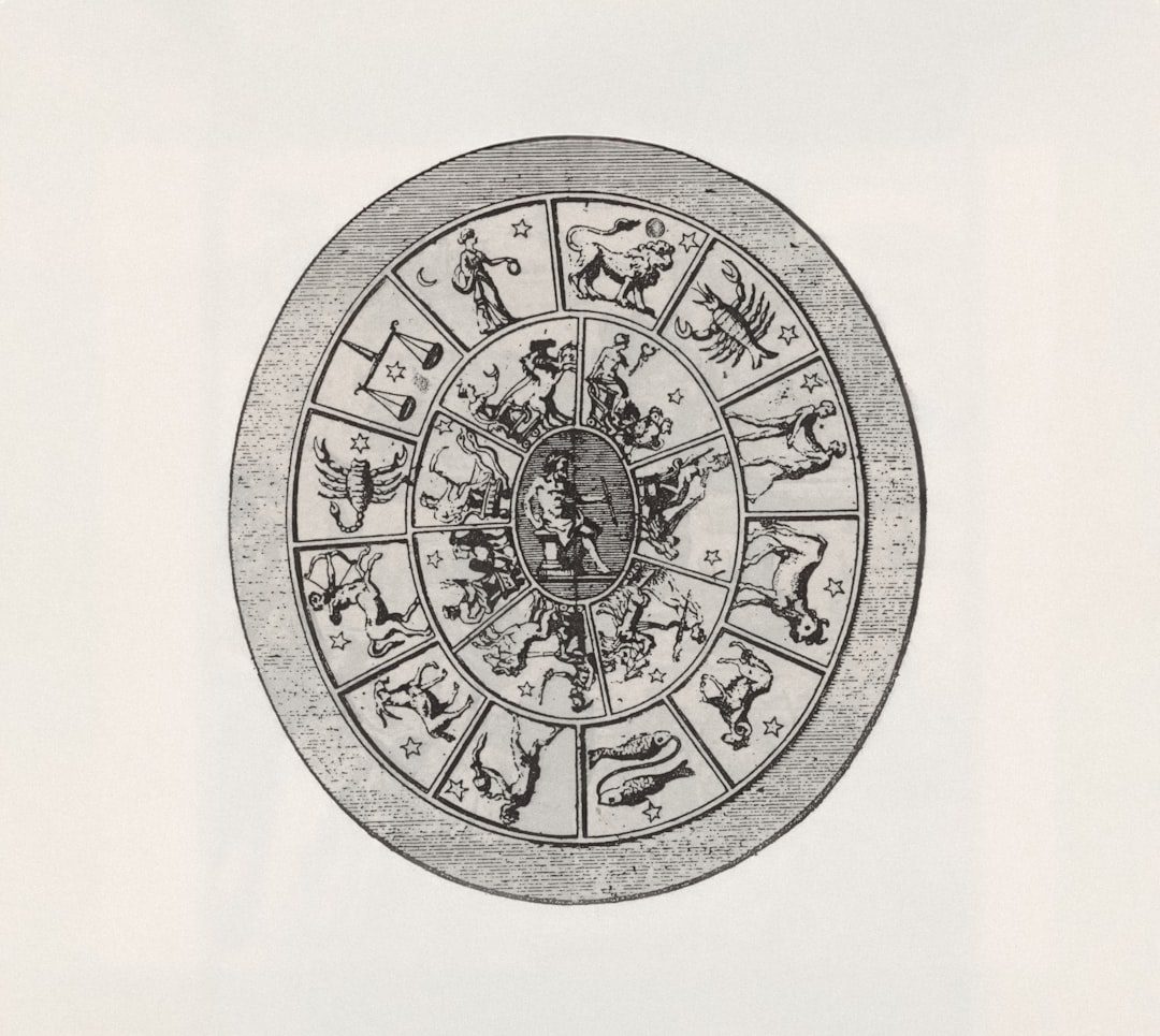 Classical planetary and zodiac chart representing predictive astrology analysis