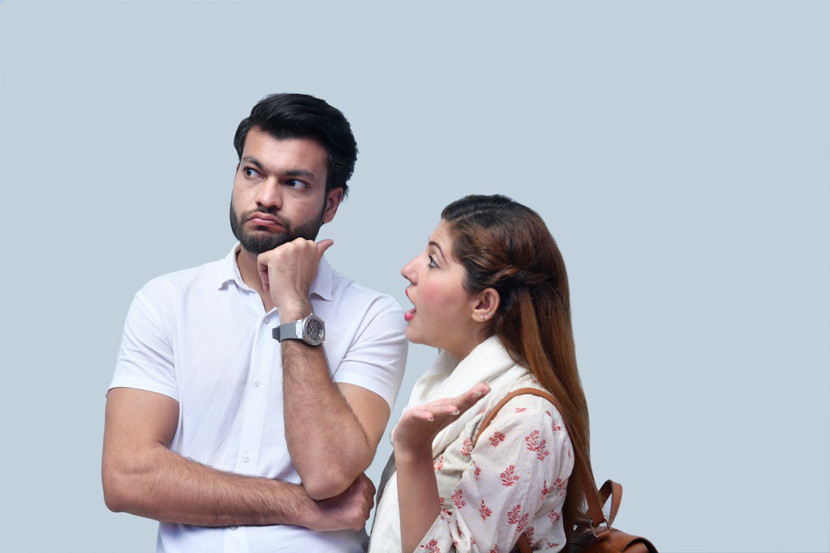 Indian couple working through a communication concern