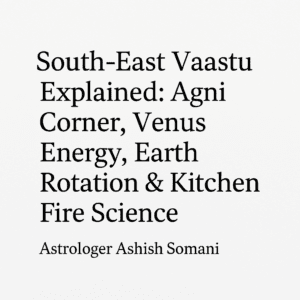 SouthEast Vaastu Explained: Agni Corner, Venus Energy, Earth Rotation & Kitchen Fire Science