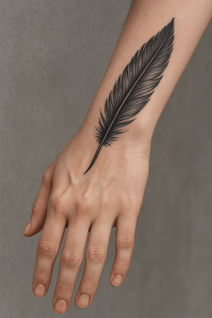Feather Tattoo on Hand: What It Reveals in Astrology