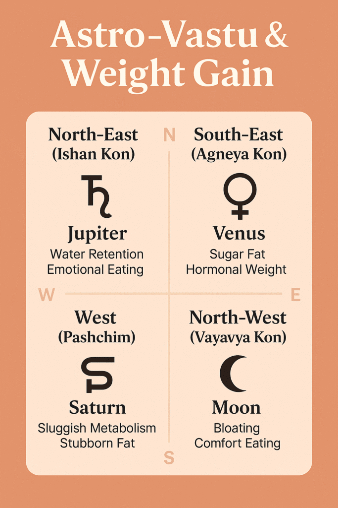 Astro-Vastu & Weight Gain: How Directions in Your House Decide Your Body
