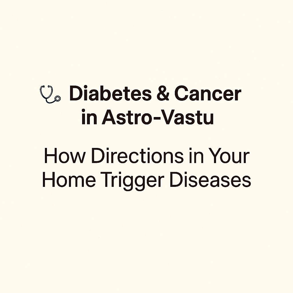 Diabetes & Cancer in Astro-Vastu: How Directions in Your Home Trigger Diseases