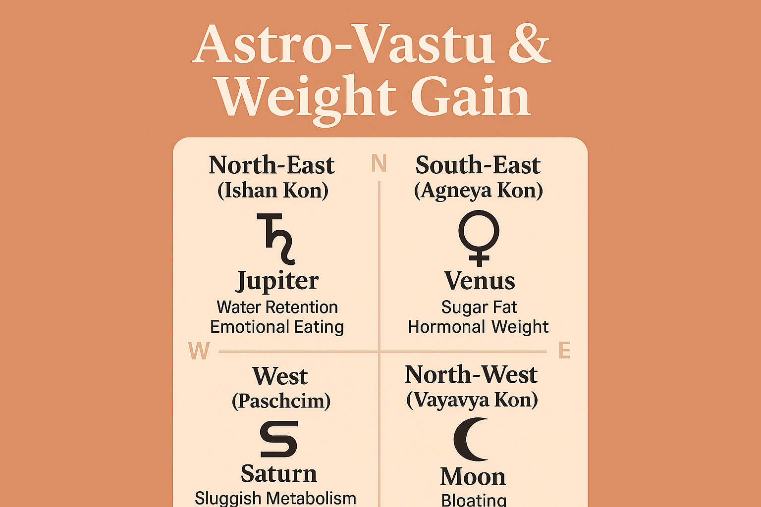 Astro-Vastu & Weight Gain: How Directions in Your House Decide Your Body