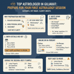 Top Astrologer in Gujarat How to Prepare for Your First Session