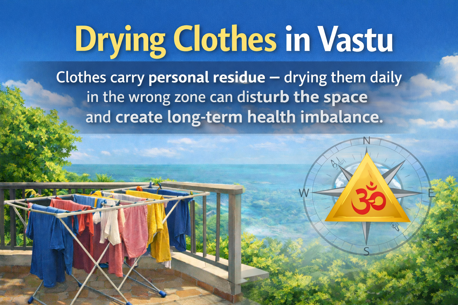 Drying Clothes in Vastu: A Small Habit That Quietly Changes Your Home Energy