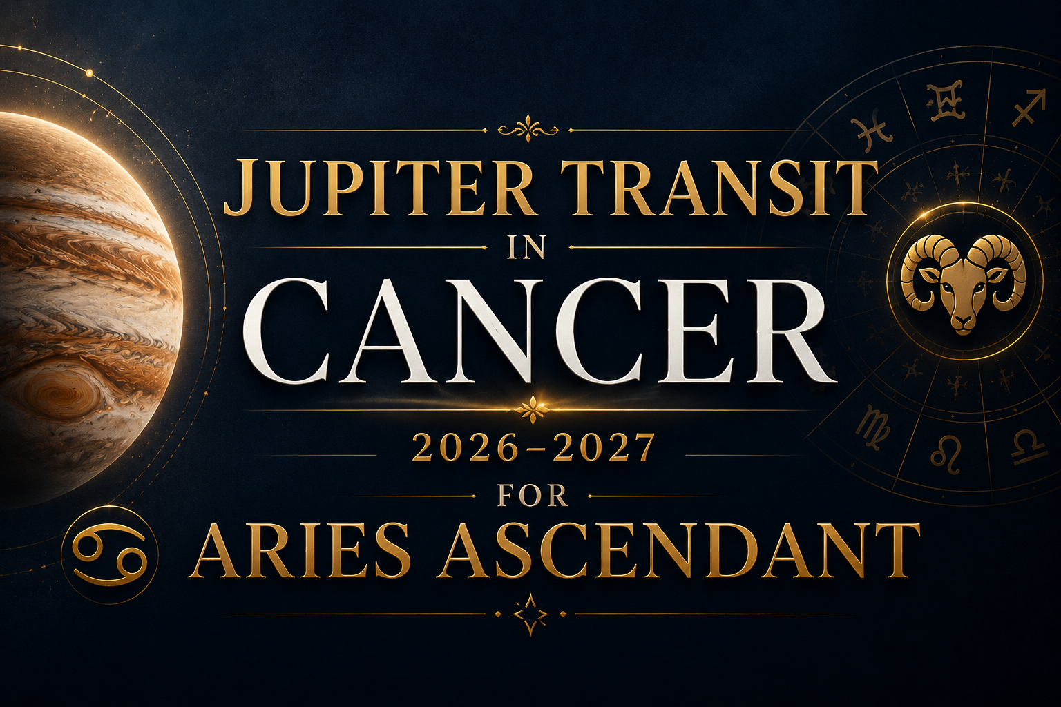 Jupiter Transit in Cancer 2026–2027 for Aries Ascendant