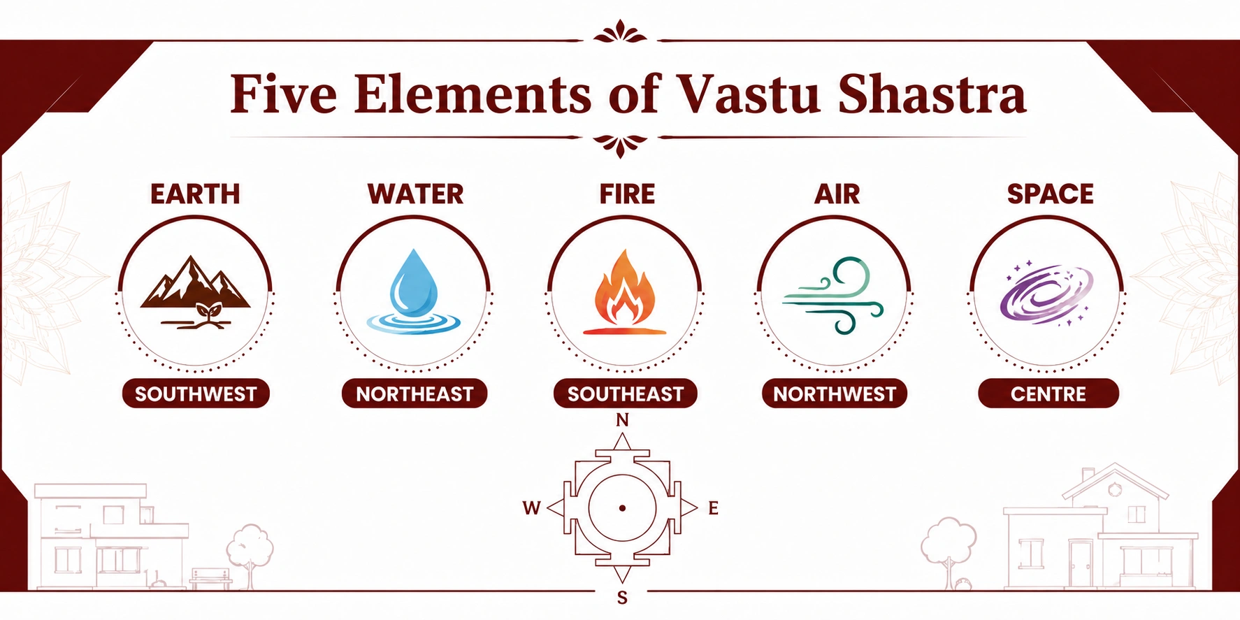The Five Elements of Vastu Shastra (Pancha Bhuta)