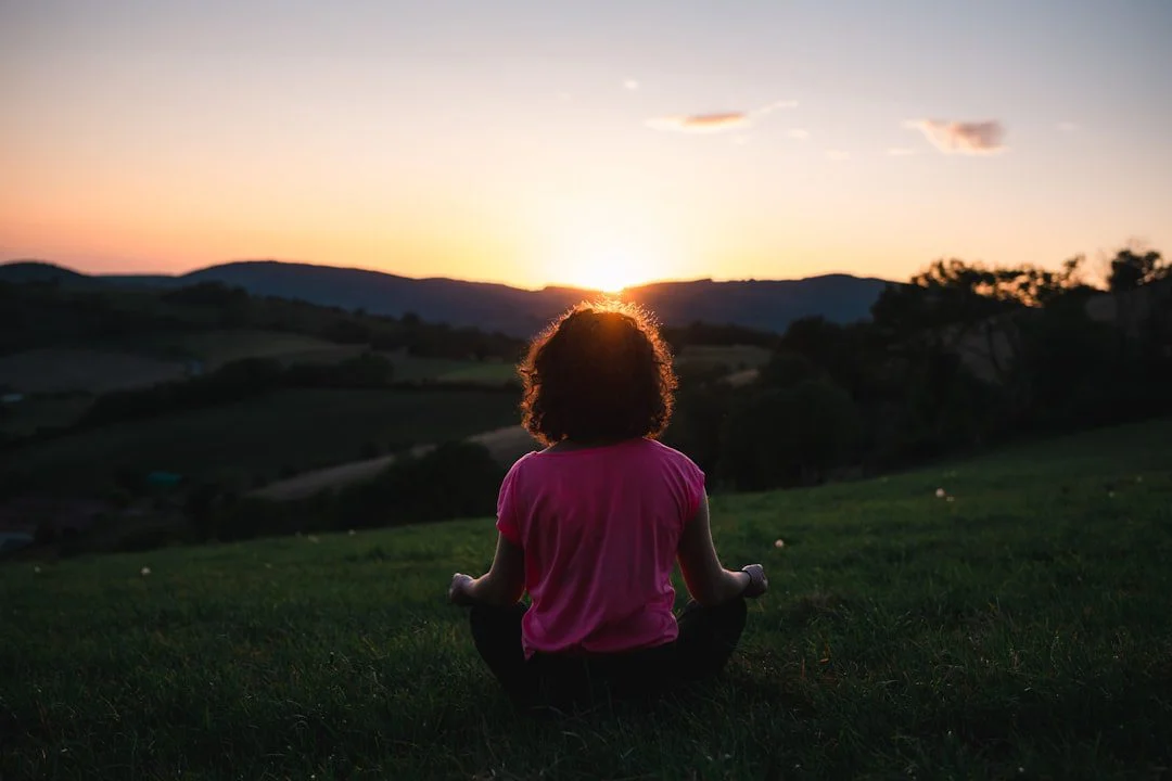 Meditation at sunrise representing the reflective themes of Ketu Mahadasha
