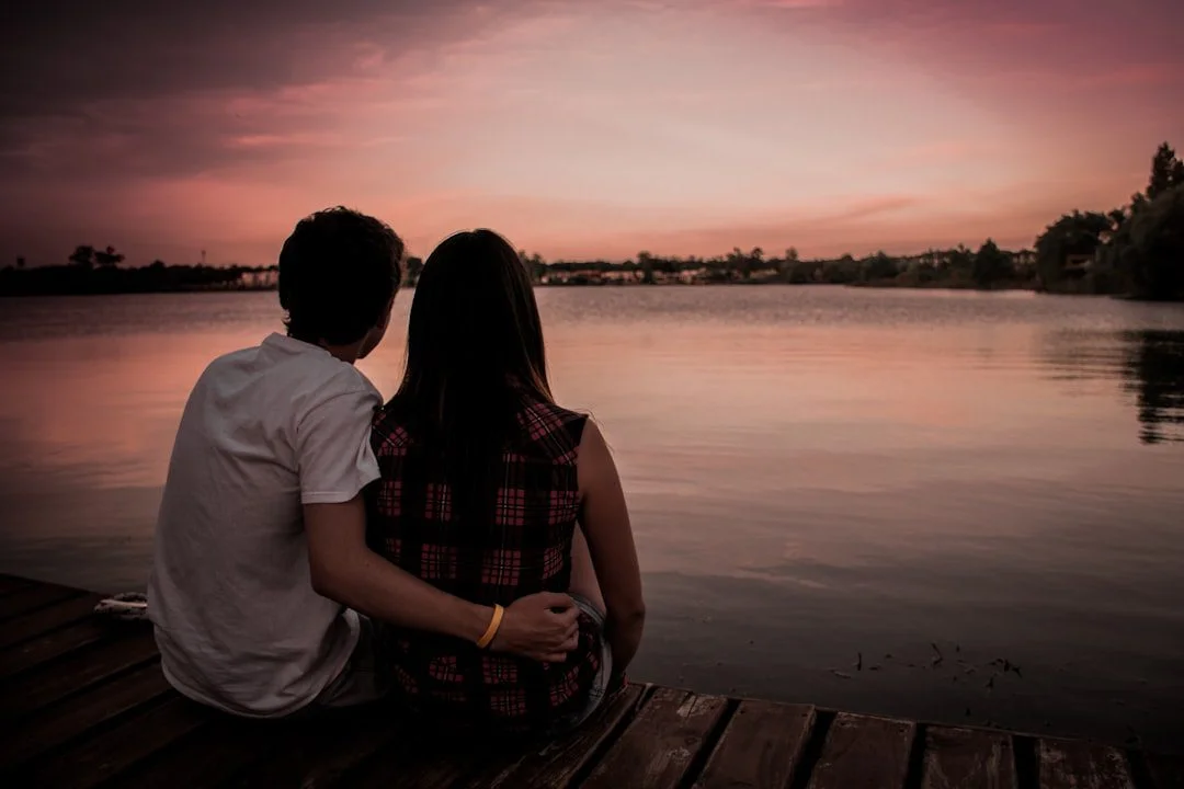 Couple in a thoughtful relationship discussion