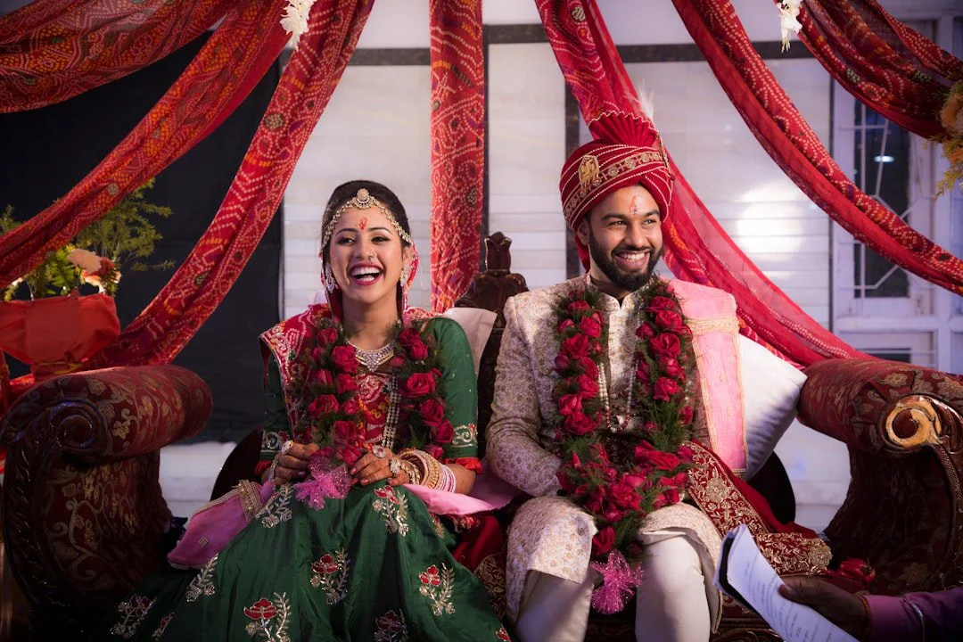 Indian couple representing love marriage and relationship astrology