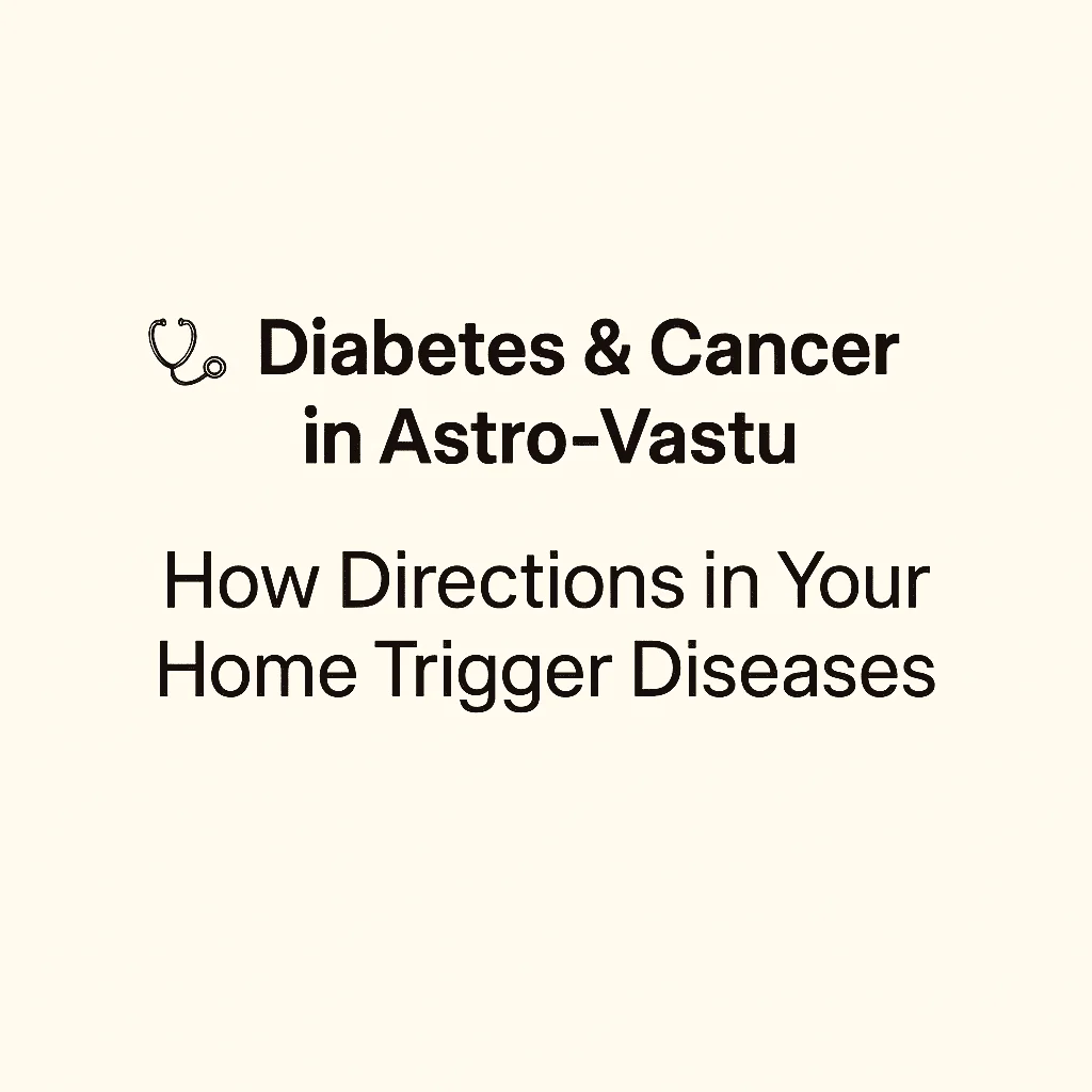 Diabetes & Cancer in Astro-Vastu: How Directions in Your Home Trigger Diseases
