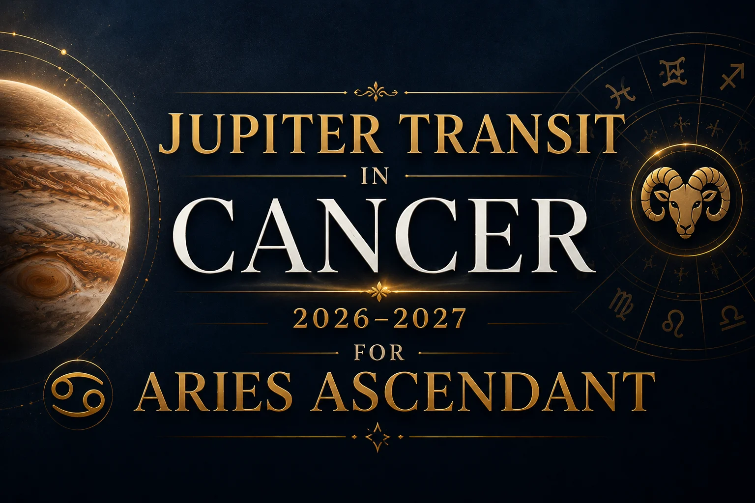 Jupiter Transit in Cancer 2026–2027 for Aries Ascendant